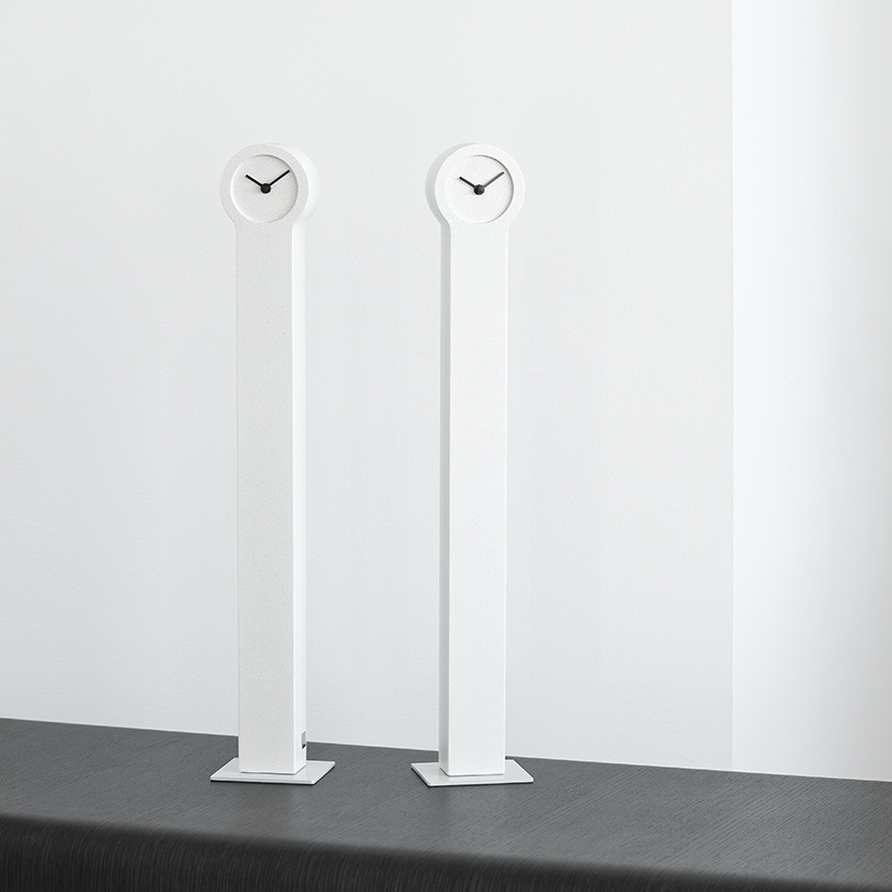 johan forsberg constructs grandfather clocks using concrete