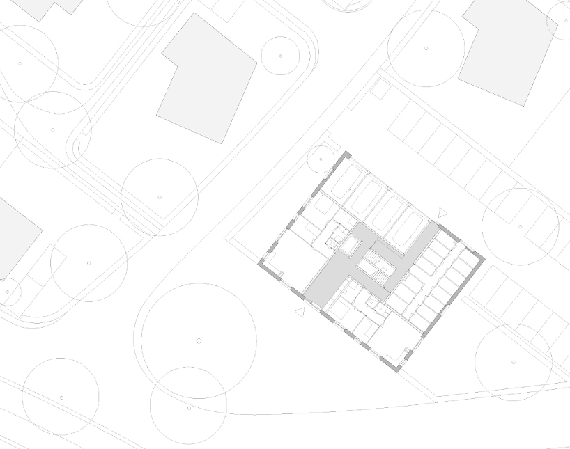 casanova hernandez architects frames twin housing blocks