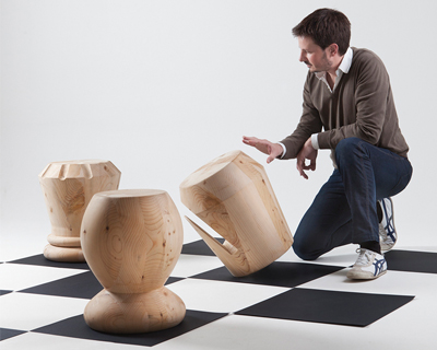 giorgio bonaguro designs chess stools for icons furniture