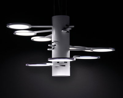 3x3 mach 9 OLED pendant lighting by bernd unrecht