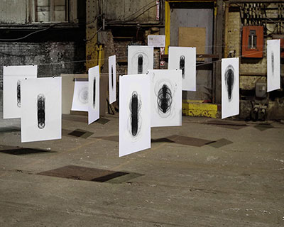 francois xavier saint georges draws on streets of montreal