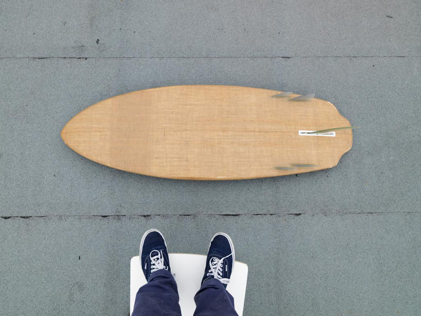 trust in design embroiders pattern into splash surfboard