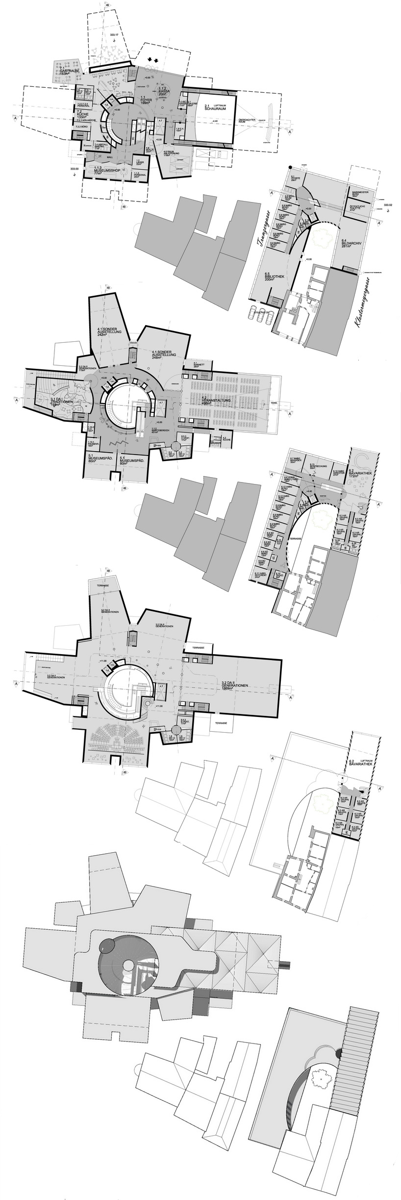 hans hollein + partner: museum of bavarian history proposal