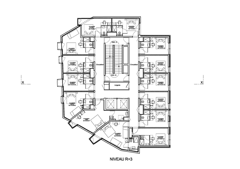 r&eacute;my marciano architects extrudes hotel B+B exterior in marseille