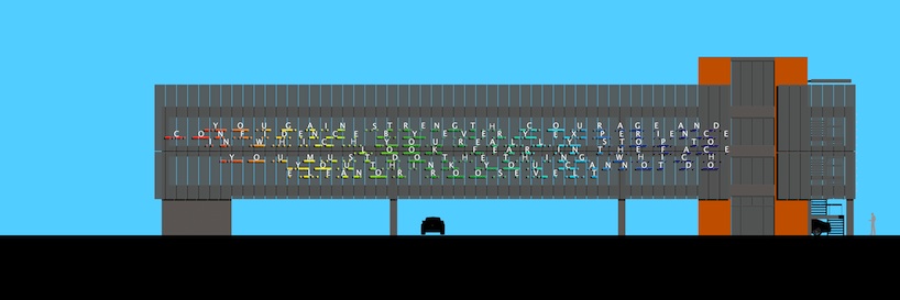 ray king adorns U.S veterans hospital car park with morse quotes