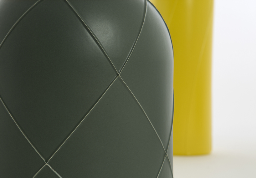 slip-cast seams accentuate canisters line by benjamin hubert for bitossi