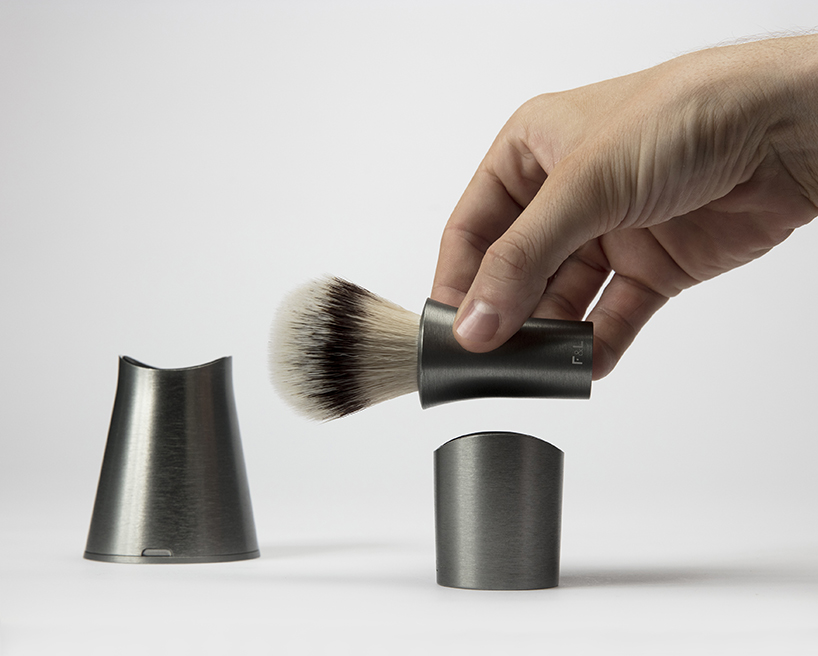 benjamin hubert's shaving brush set for follicle & limb taps into traditional male grooming