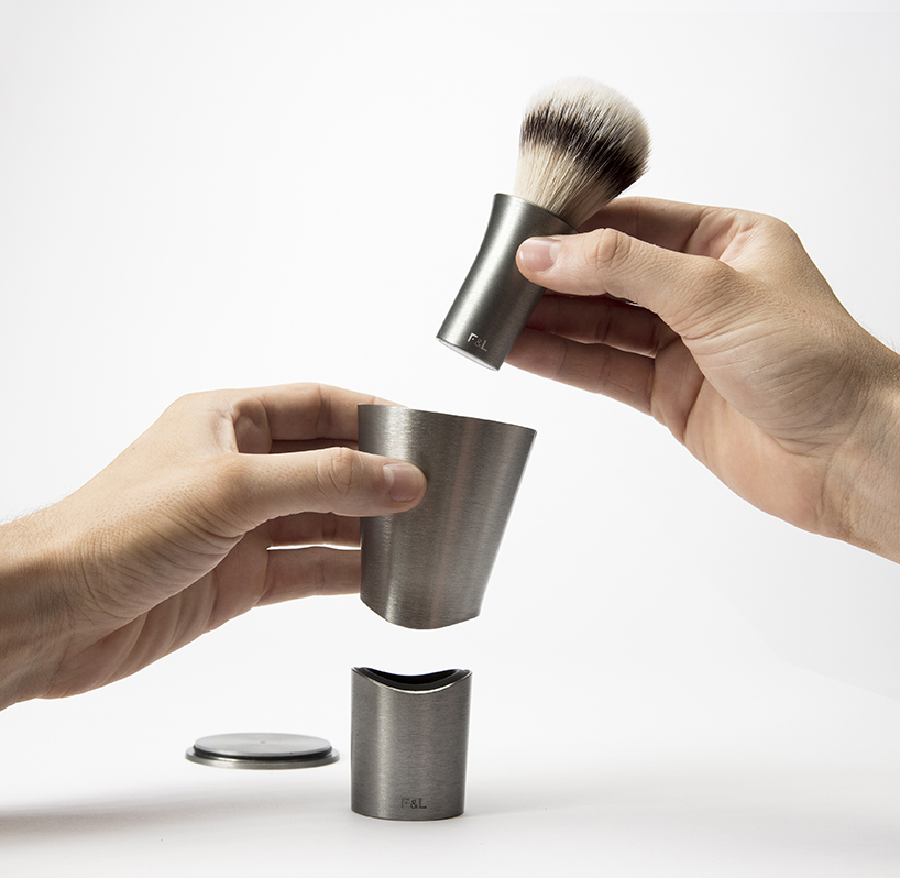 benjamin hubert's shaving brush set for follicle & limb taps into traditional male grooming