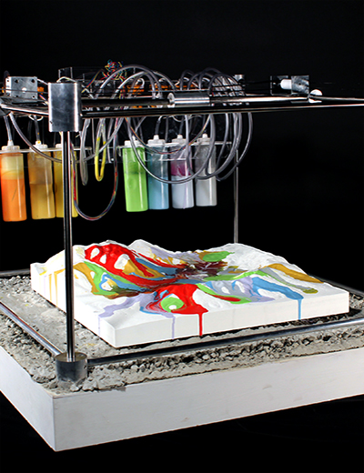 earthquake data converted into art   quakescape 3D fabricator by james boock