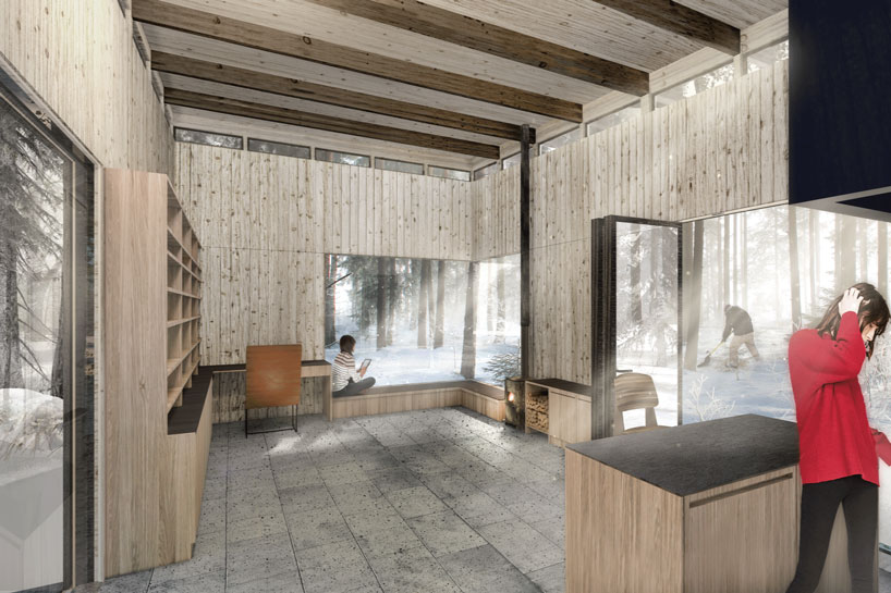 new modern rustic: et al.'s catskill cabin is a prefabricated outdoor living room