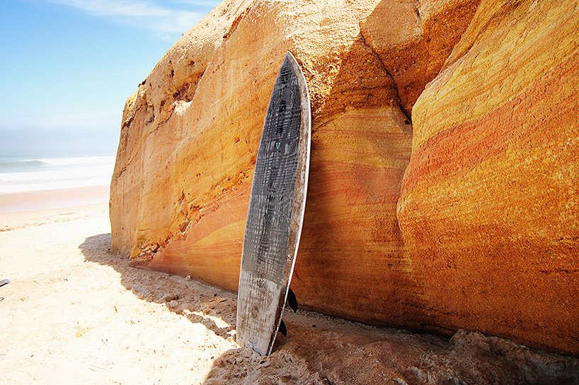 françois jaubert upcycles wasted material into eco-surfboard