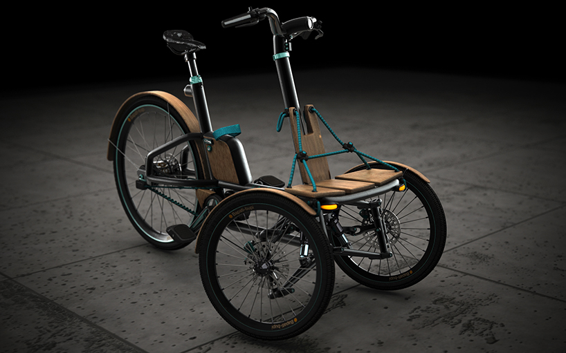 niavis design evolves kaylad-e into hybrid electric tricycle