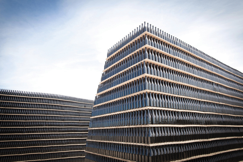 fahr0213's 50,000 glass bottles entranceway for figueira da foz festival