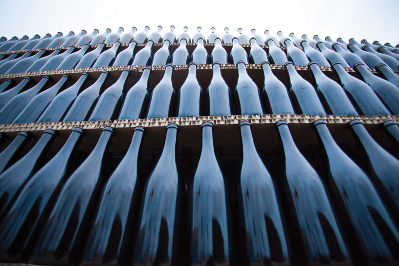 fahr0213's 50,000 glass bottles entranceway for figueira da foz festival