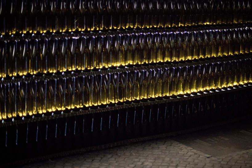 fahr0213's 50,000 glass bottles entranceway for figueira da foz festival