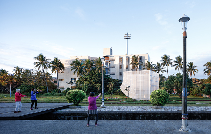 fahr creates ephemeral urban corner to reactivate taiwanese train sation