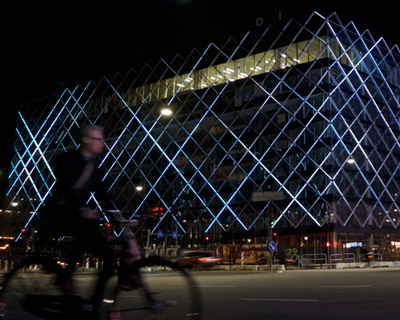 confederation of danish industry headquarters interactive LED facade