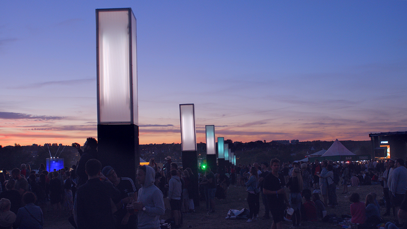 kollision designs an interactive lighting installation for danish northside festival