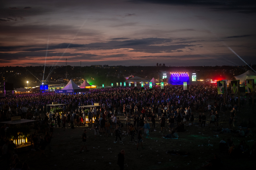 kollision designs an interactive lighting installation for danish northside festival