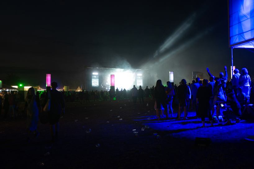 kollision designs an interactive lighting installation for danish northside festival