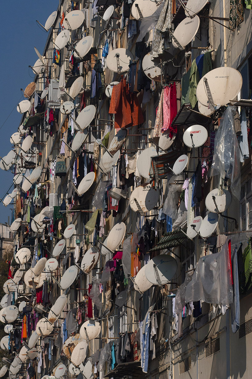 satellite dishes in north african cities, photographed by manuel alvarez diestro