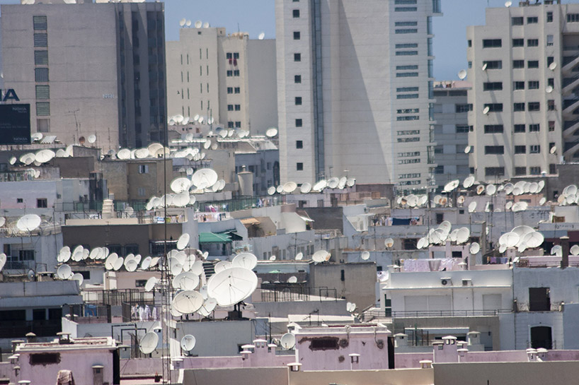 satellite dishes in north african cities, photographed by manuel alvarez diestro designboom