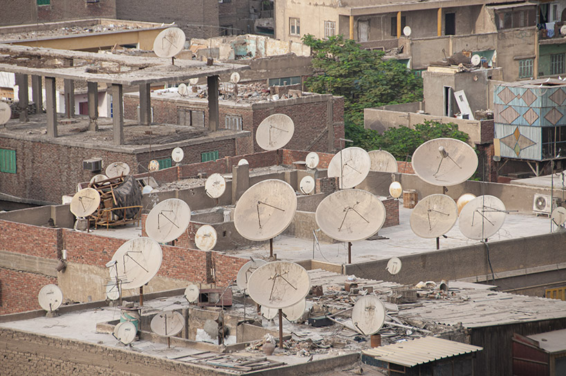 satellite dishes in north african cities, photographed by manuel alvarez diestro designboom