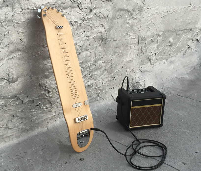 lap steel skateboard