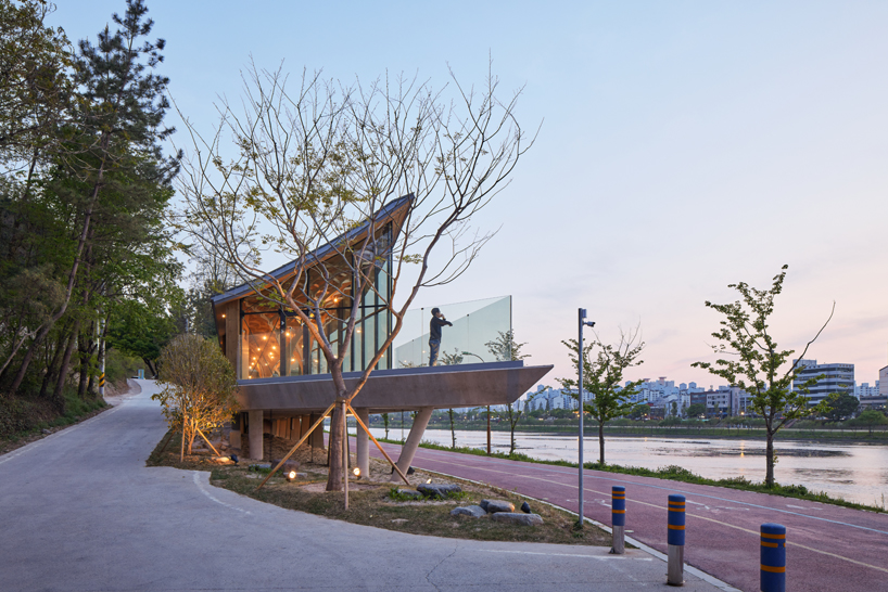 pavilion of floating lights in korea embraces traditional east asian carpentry techniques