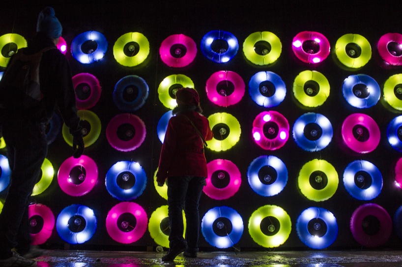 floating lights in fete des lumieres by travesias de luz
