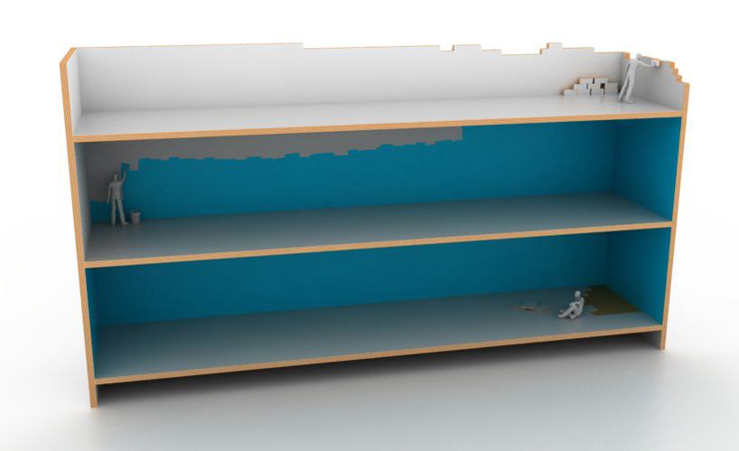 build me up bookcase by MEJD studio