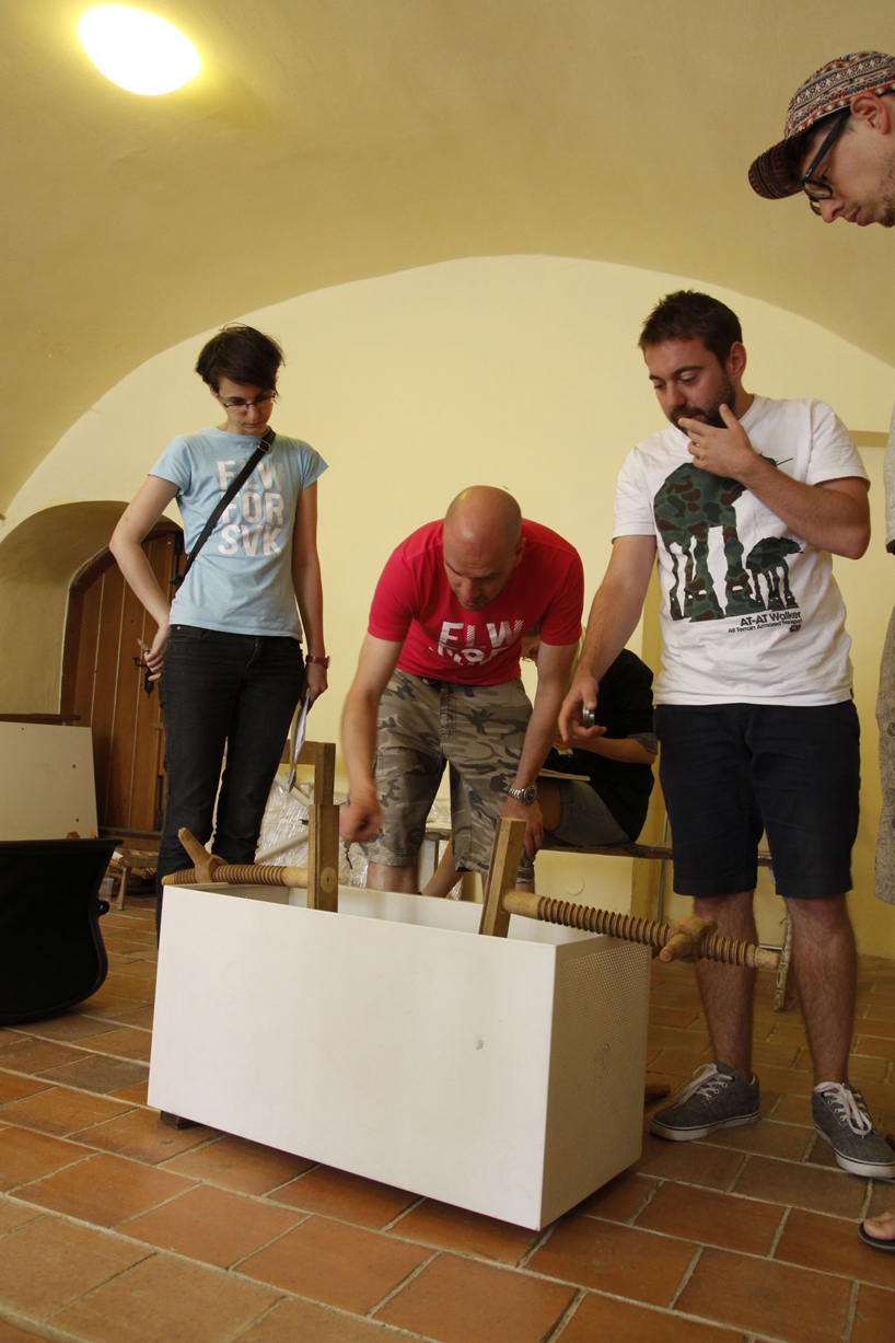 MEJD studio: twist me! bookcase at flowers for slovakia with vitra