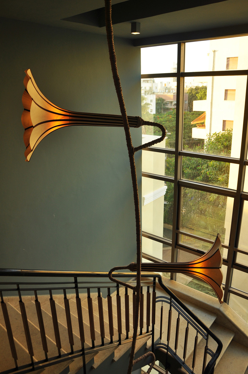 grappa flower lamp chandelier by aviad petel