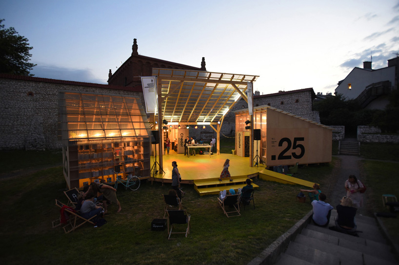 budcud revives an old square in krakow for the 25th jewish culture festival
