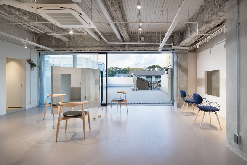 sides core's hair salon 'flux' in kyoto features suspended mirrors as ...