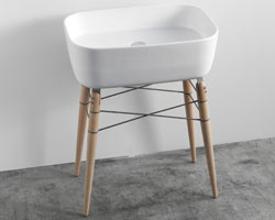 ray bathroom ceramic washbasin by michael hilgers