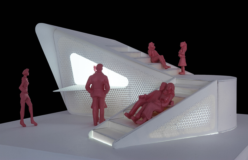 hyuntek yoon's hugging kiosk proposal for chicago architecture biennial