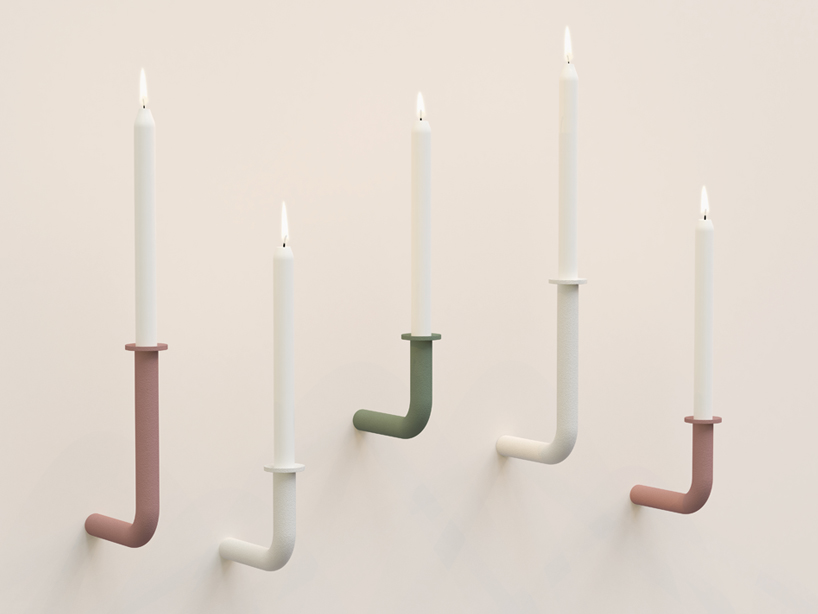 wall of flame candleholders by frederik roijé