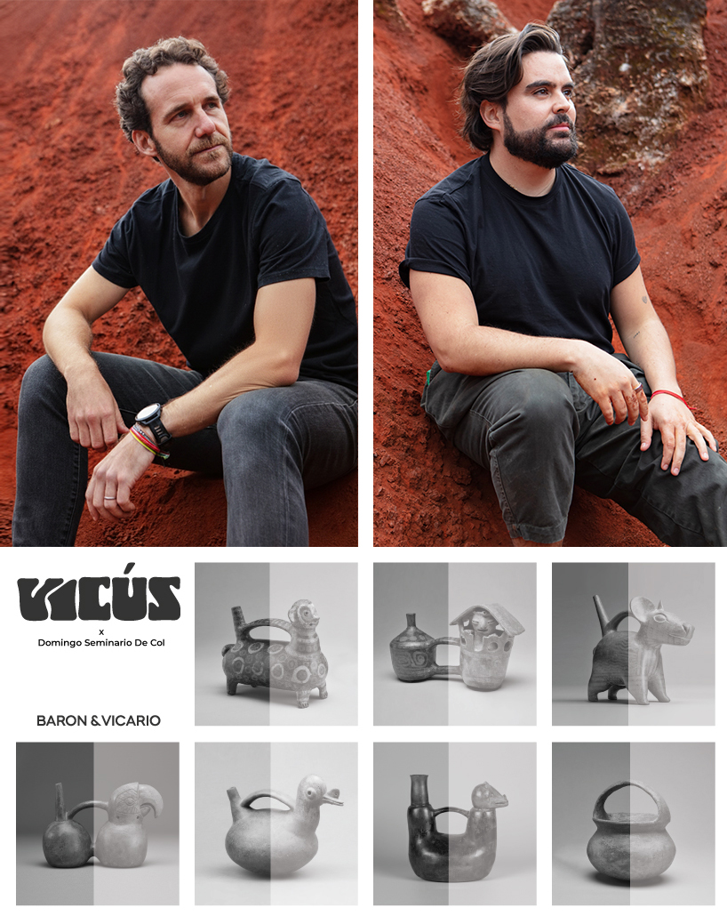 turquoise resin reimagines peruvian clay whistling vessels for vic&uacute;s collection