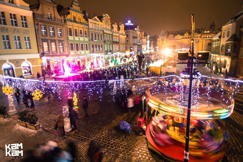 the old market ice sculpture festival in poznan