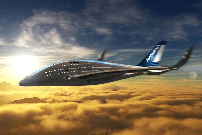 oscar vinals envisions future air travel with awwa sky whale plane