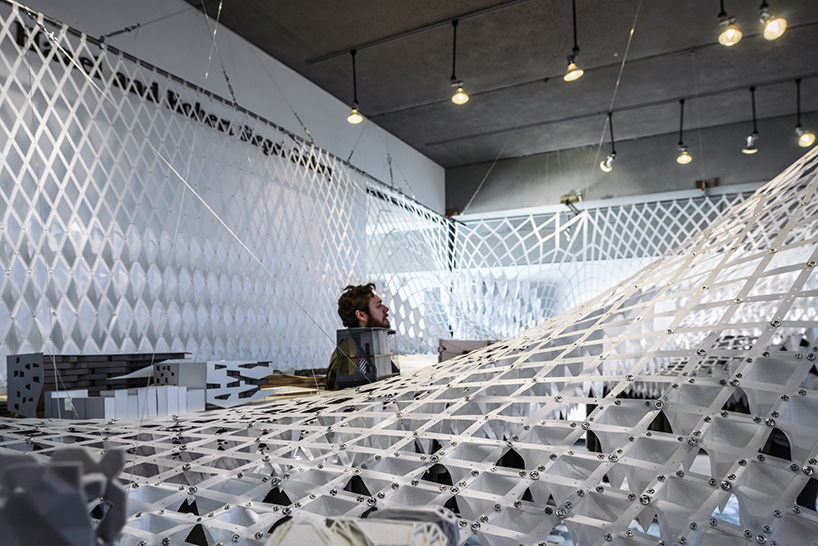 pratt institute's graduate exhibition 2014 displays work on floating platform