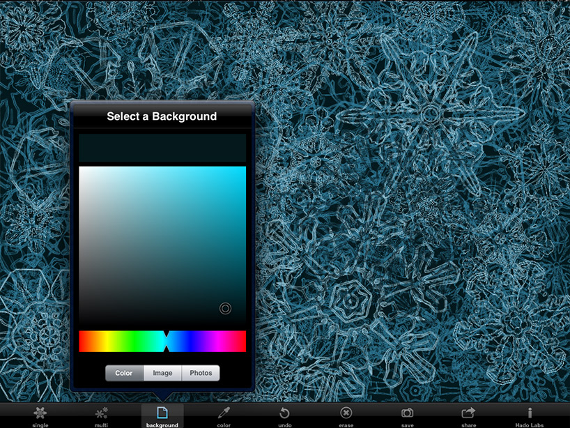 snowflakes app by hado labs for iPad & iPhone