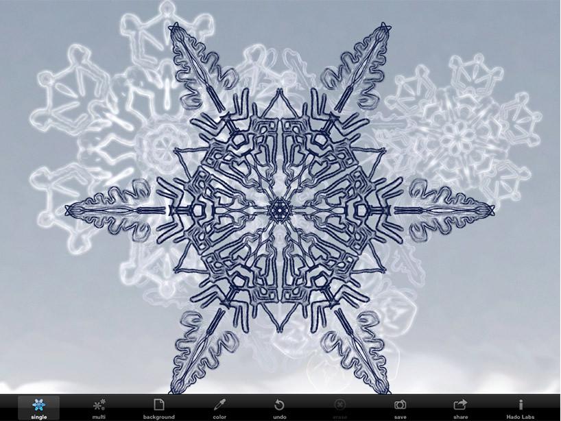 snowflakes app by hado labs for iPad & iPhone
