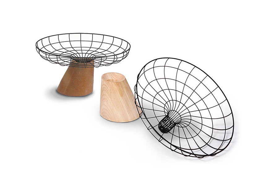 cutting edge chair and leaning fruit bowl by studio 248