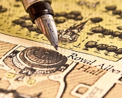 modern 1800s hand drawn grand wall map of london 