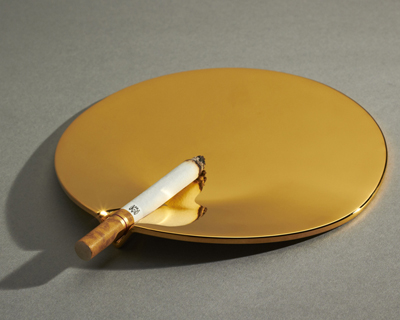 24 carat gold fetish ashtray by joe doucet