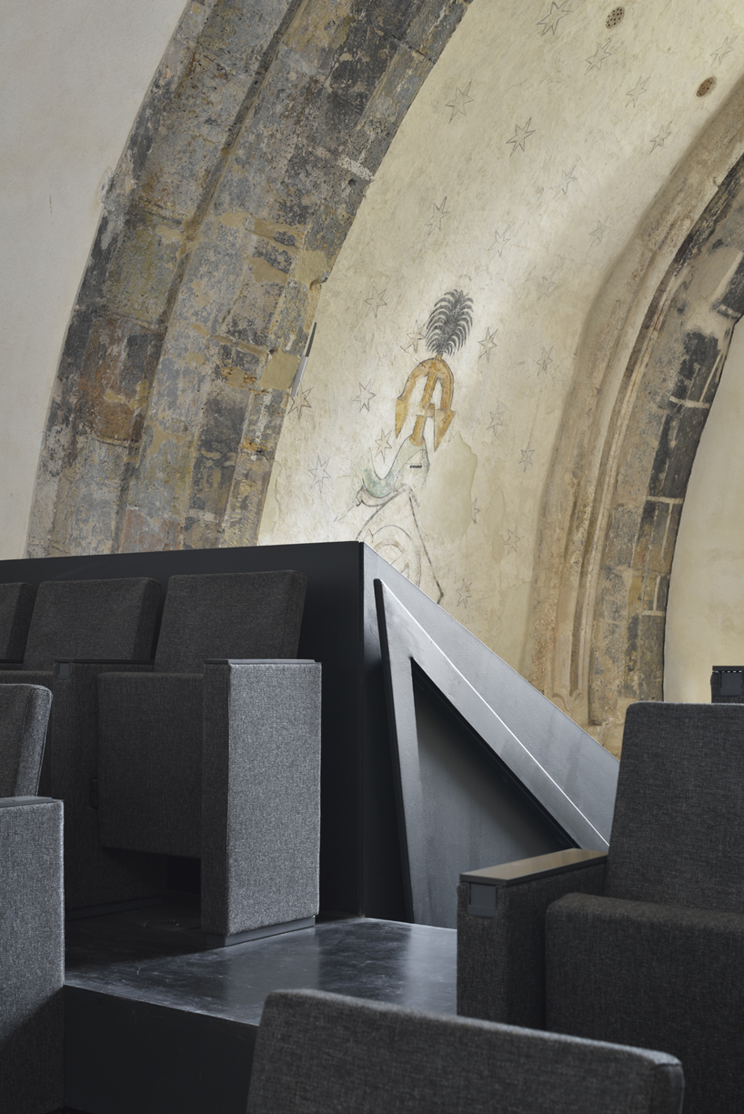 ptuj monastery turned performance center by enota