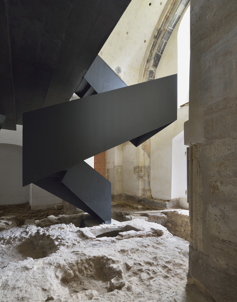 ptuj monastery turned performance center by enota