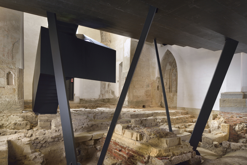 ptuj monastery turned performance center by enota